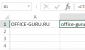 Aseta teksti soluun, jossa on kaava Microsoft Excel Tekstitiedoissa Excel-kaavassa